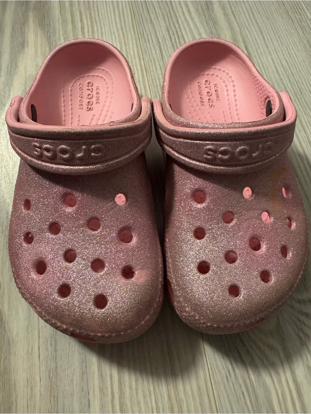 CROCS Kids' Sparkle Clogs in Pink